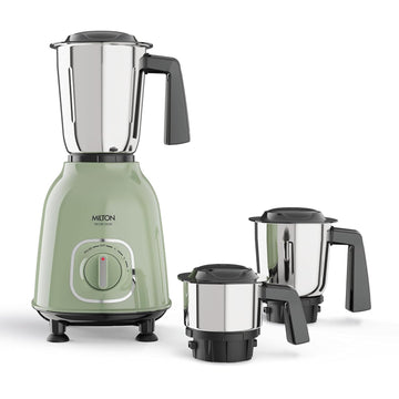 Milton Neom Mixer Grinder | Powerful 550W Motor with 3 Jars | ISI Certified | Multiple colours