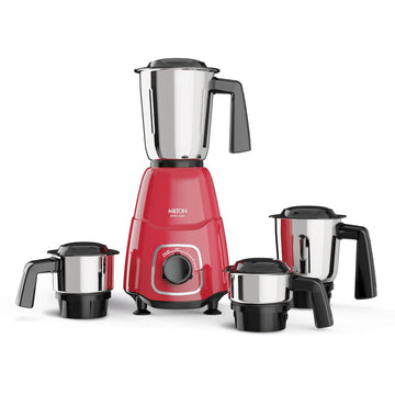 Milton Neom Mixer Grinder | Powerful 550W Motor with 4 Jars | ISI Certified | Multiple colours