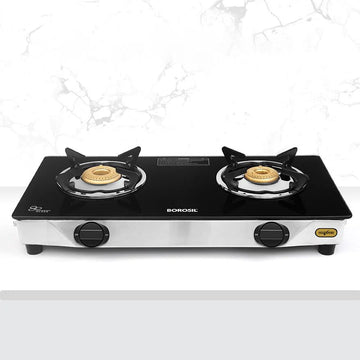Borosil Blaze 2 Burner Glass Top Gas Stove