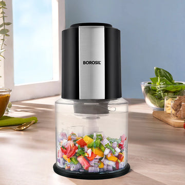 Borosil Chef Delite 300W Electric Chopper with Dual Blade