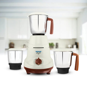 Borosil HomeStar 500W Mixer Grinder with 3 Stainless Steel Jars