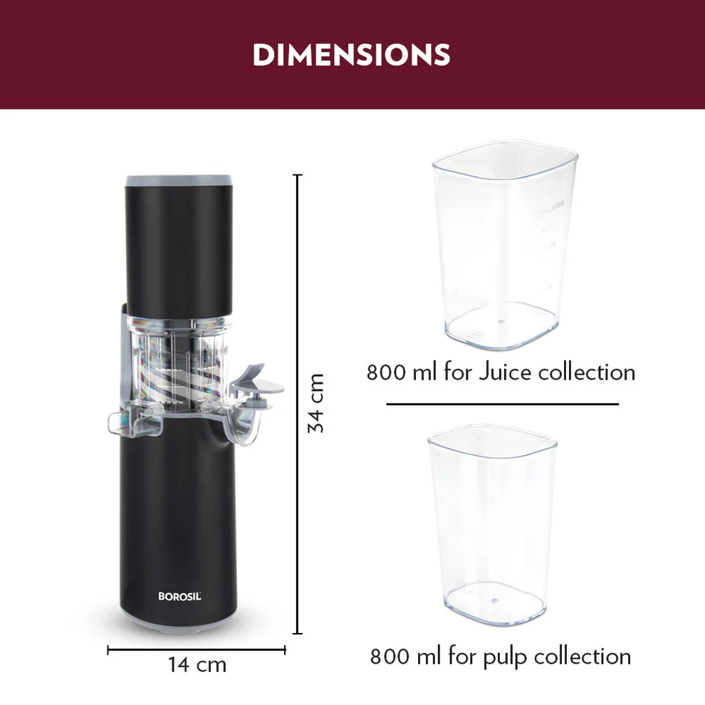 Borosil Juicers | Cold Press, Slow & Centrifugal Juicers