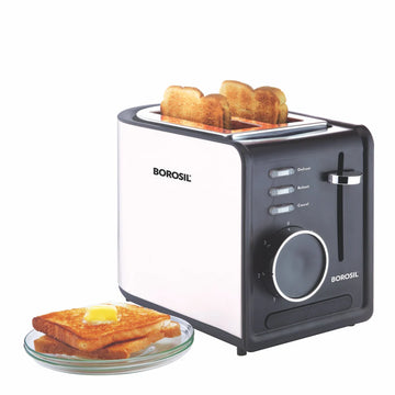 Borosil SS Krispy 2-Slice Pop-Up Toaster