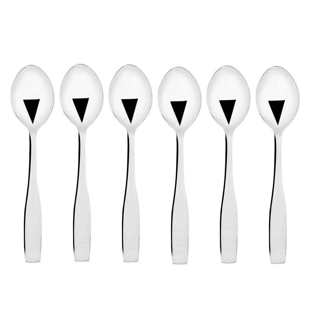 Chakmak Premium Stainless Steel Florida Pudding Spoon Set - 6 Piece
