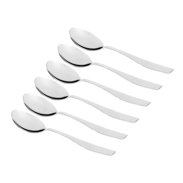 Chakmak Premium Stainless Steel Florida Pudding Spoon Set - 6 Piece