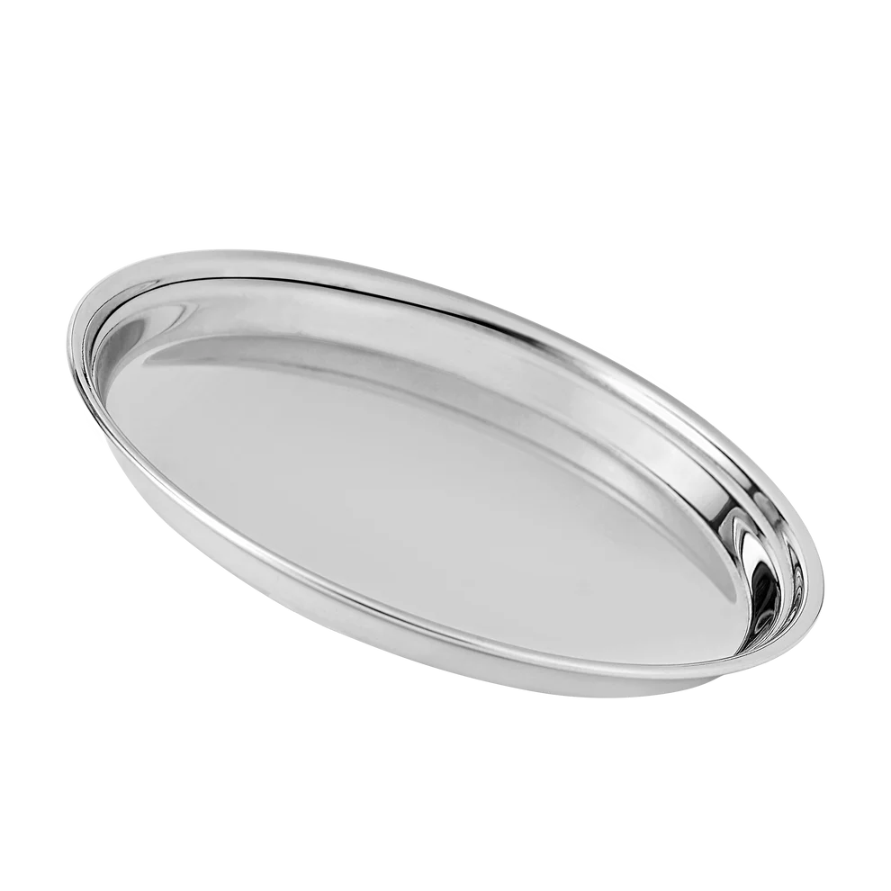 Chakmak Premium Stainless Steel Perl Plate - Set of 6