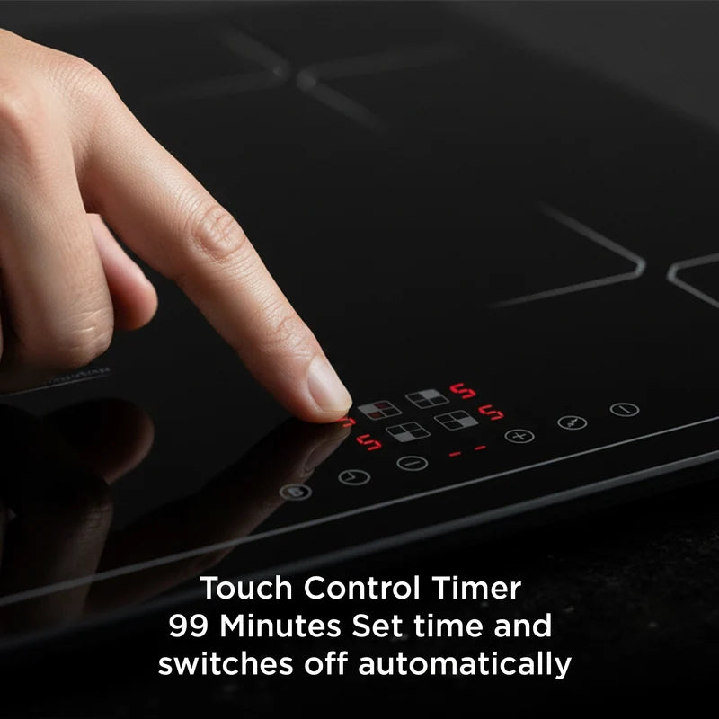 4 Zone Induction Hob Top 9 Power Levels with Touch Control & Timer Function (BH1014HTIC4Z)